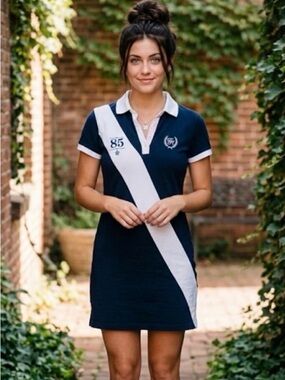 💙🤍 Vintage Tommy Hilfiger Navy Polo Dress 🤍💙